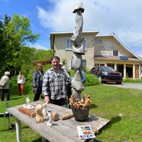 Le sculpteur Michel Giroux