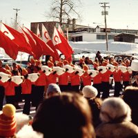 Accueil à la gare de Piedmont, 22 janvier 1978 – Photo : Diane Brault