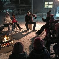 Jean-Sébastien de la Chevrotière a capté l’attention avec ses contes, photo : Ville de Prévost