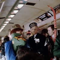 À bord du train, 22 janvier 1978 – Photo : Diane Brault