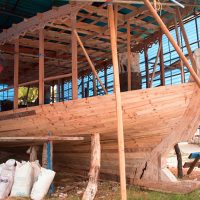 Bateau traditionnel. Village de Meedhoo. Raa Atoll. – Photo Diane Brault